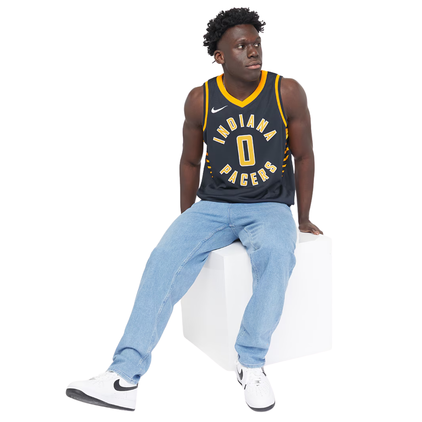 Camisa Regata Nike NBA Indiana Pacers Icon Edition 2022/23 - imagem 7