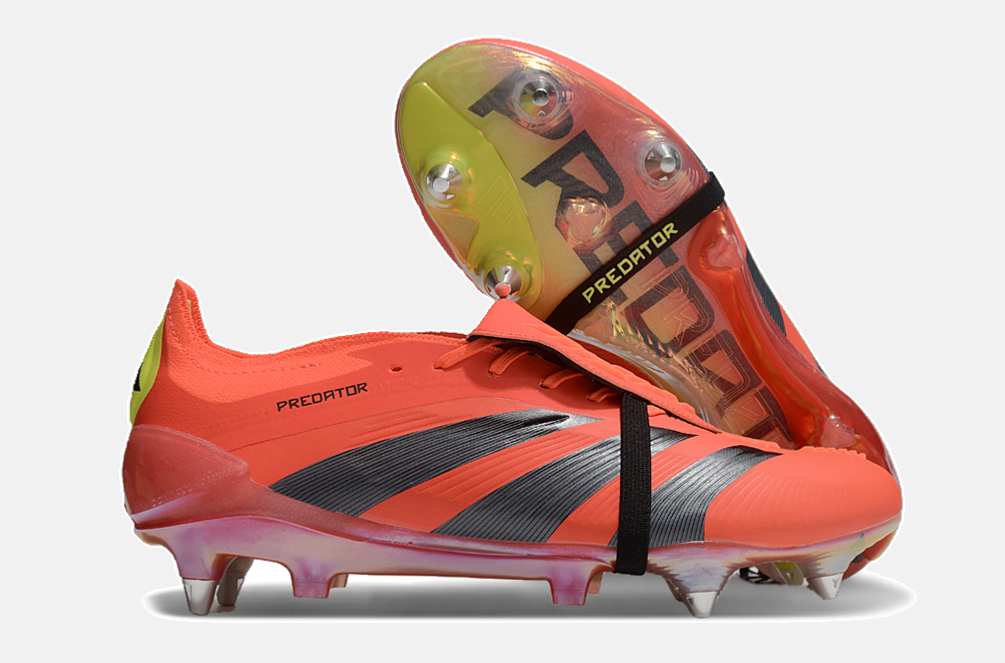 Adidas Predator Elite Fold-Over Tongue SG - Laranja, Cinza, Preta e Verde - imagem 8