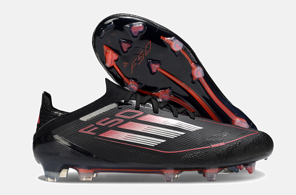 Chuteira Adidas F50 Elite FG - Preta e Vermelha - imagem 8