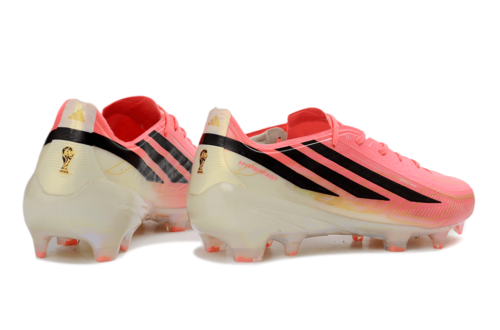Chuteira Adidas F50 Hyperfast Elite FG Copa do Mundo - Road to Glory Pack - Bege - Tevo Sports SPORT*