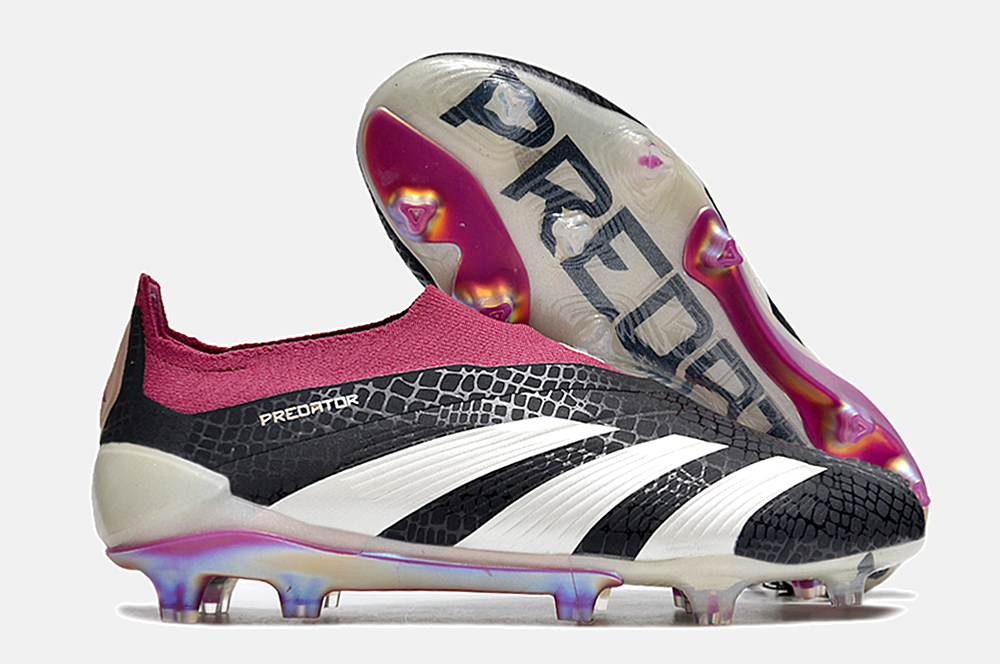 Chuteira Adidas Predator Elite Laceless FG - Preta e Branca - imagem 8