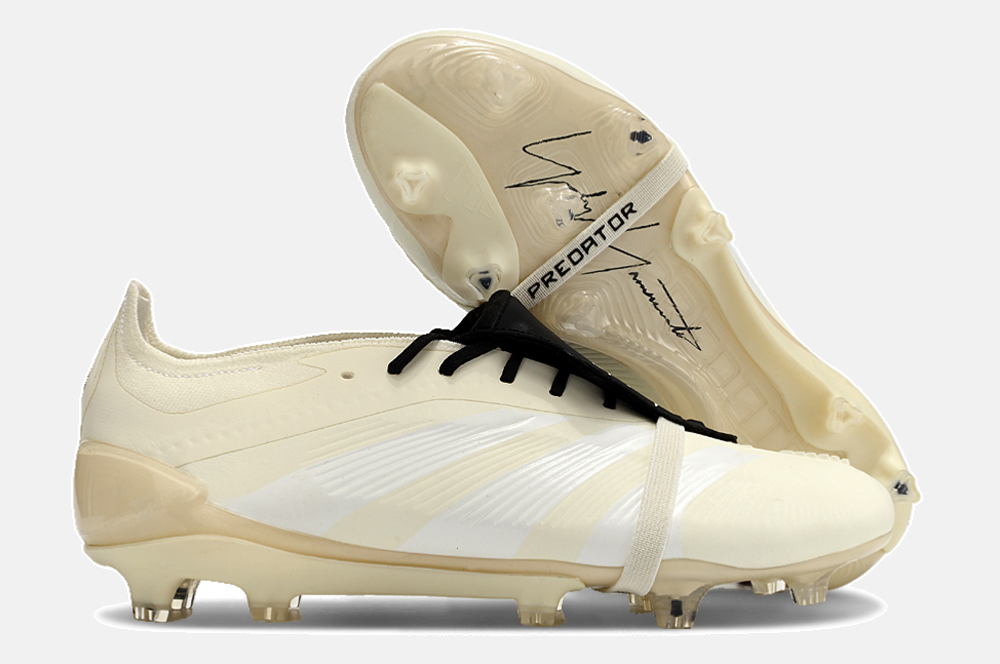 Chuteira Adidas Predator Elite Tongue FG - Bege - imagem 8
