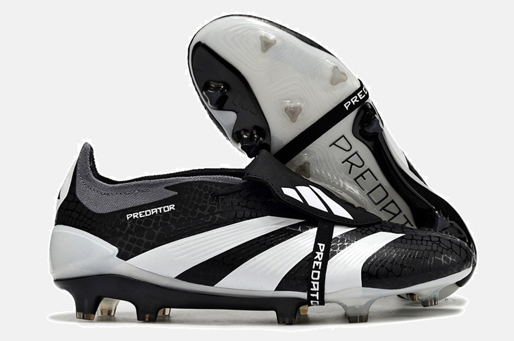 Chuteira Adidas Predator Elite Tongue FG - Preta e Branca - imagem 8