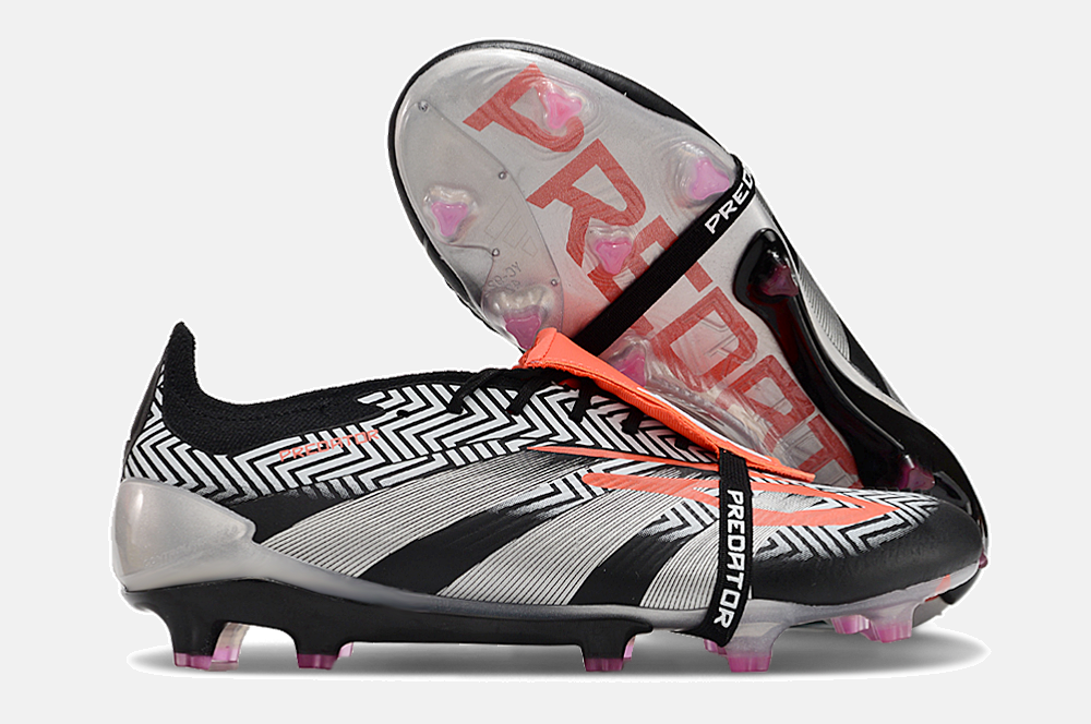 Chuteira Adidas Predator Elite Tongue FG - Preta e Cinza - imagem 8