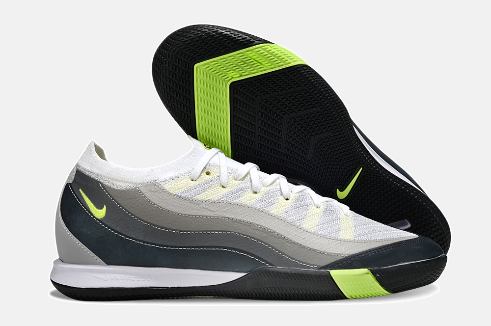 Chuteira Futsal Nike Mercurial Air Zoom Vapor 16 Air Max 95 IC - Branca, Cinza e Preta - imagem 8