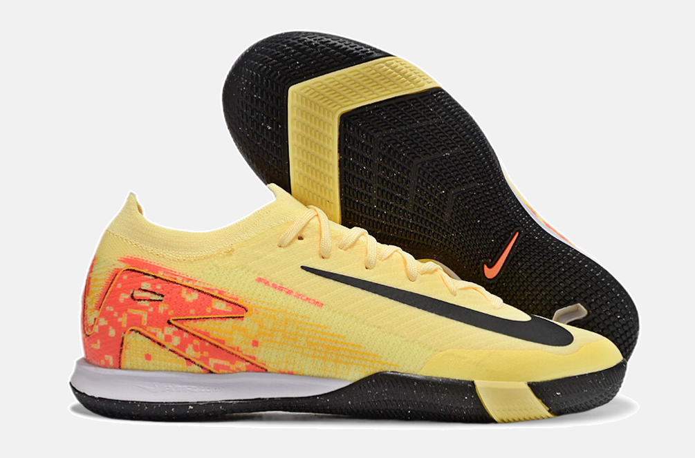 Chuteira Futsal Nike Mercurial Air Zoom Vapor 16 IC - Amarela, Laranja e Preta - imagem 8