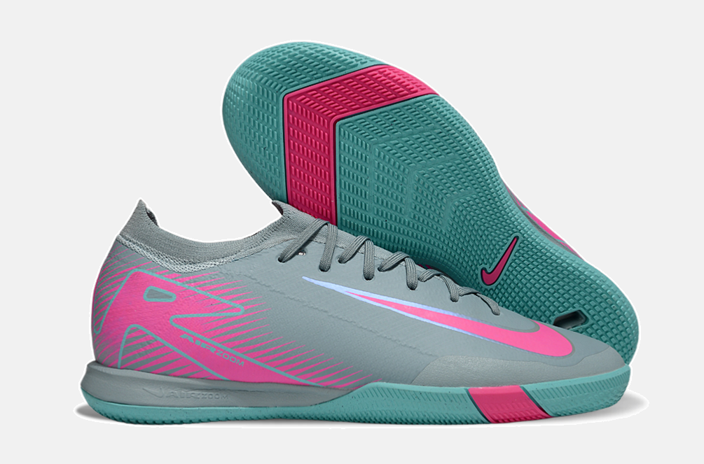 Chuteira Futsal Nike Mercurial Air Zoom Vapor 16 IC - Azul e Rosa - imagem 8