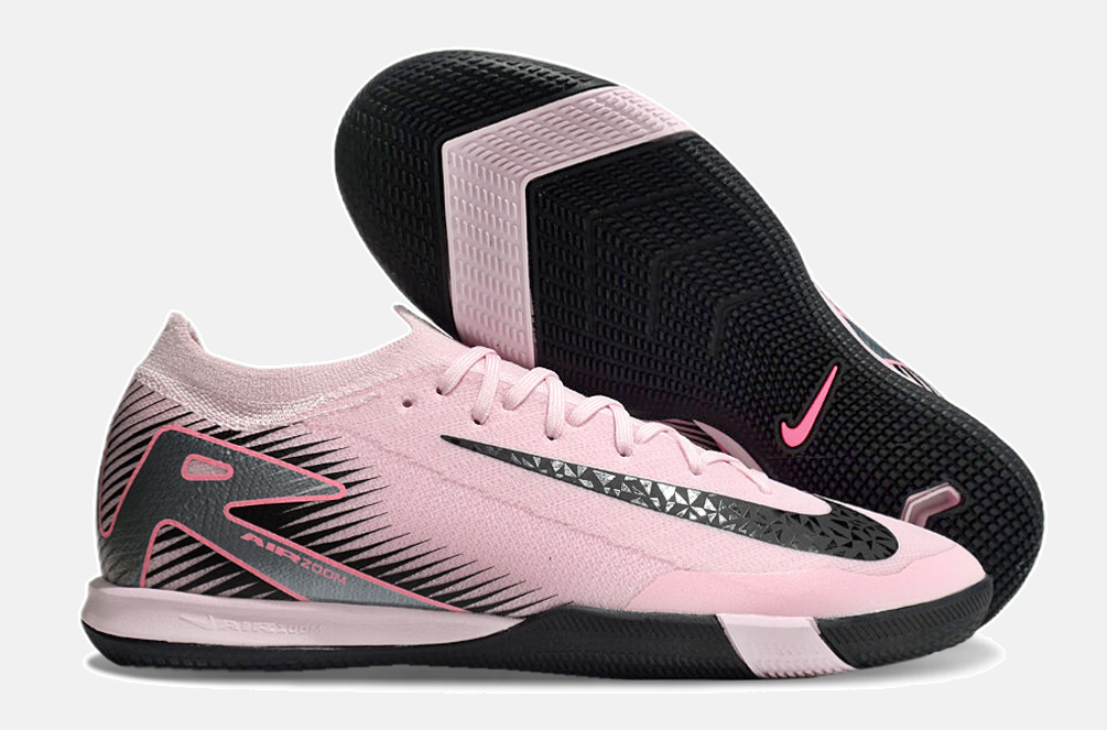 Chuteira Futsal Nike Mercurial Air Zoom Vapor 16 IC - Rosa e Preta - imagem 8