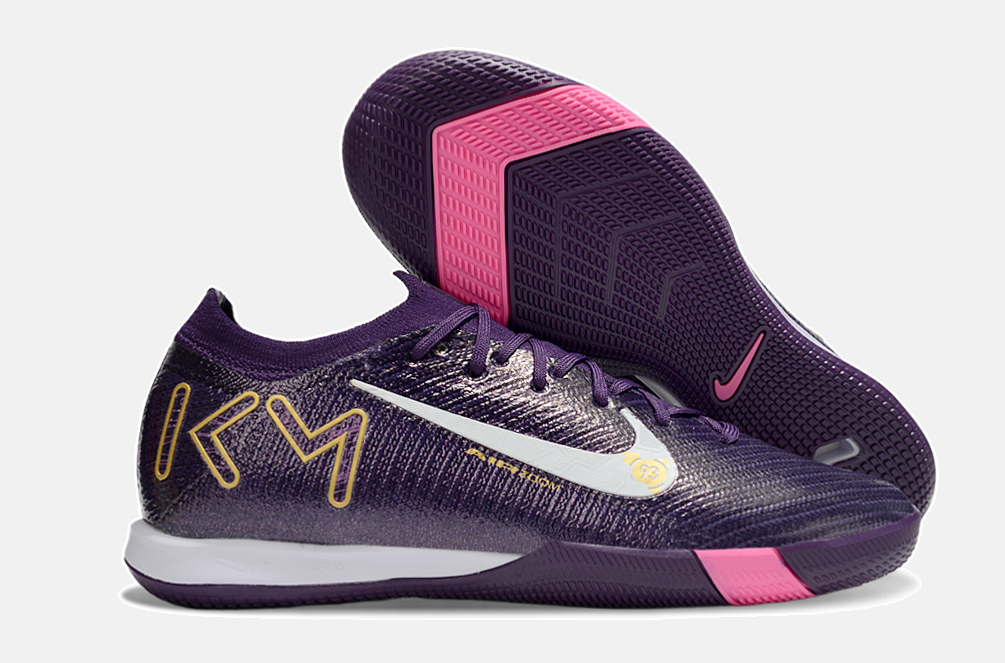 Chuteira Futsal Nike Mercurial Air Zoom Vapor 16 Kylian Mbappé IC - Roxa - imagem 8