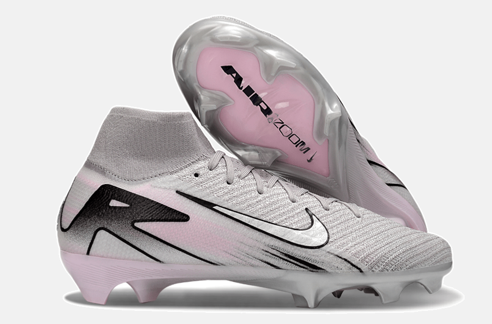 Chuteira Nike Air Zoom Mercurial Superfly 10 Elite FG - Cinza, Prata e Rosa - Tevo Sports SPORT*