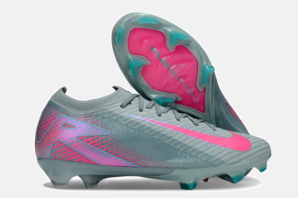 Chuteira Nike AIR Zoom Mercurial Vapor 16 Elite FG - Azul e Rosa - Pack Prism - imagem 8