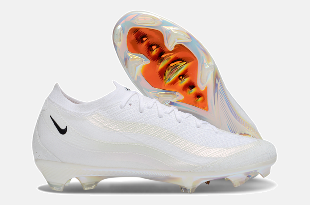 Chuteira Nike Mercurial Air Max 95 Elite FG - Branca e Laranja - imagem 8