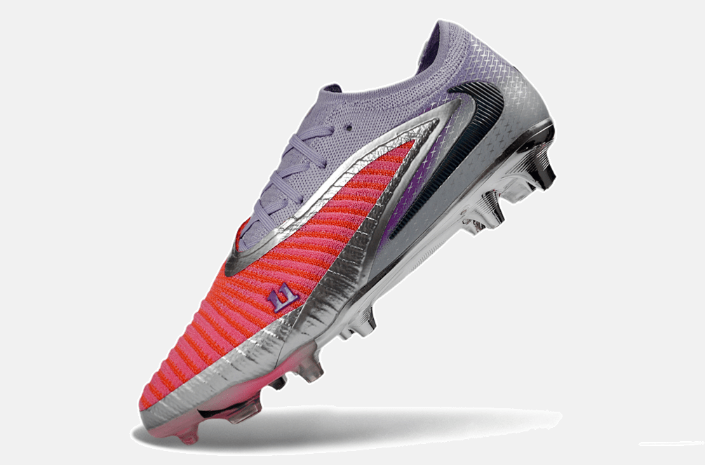 Chuteira Nike Phantom 6 Elite FG - Vermelha, Prata e Roxa - Tevo Sports SPORT*