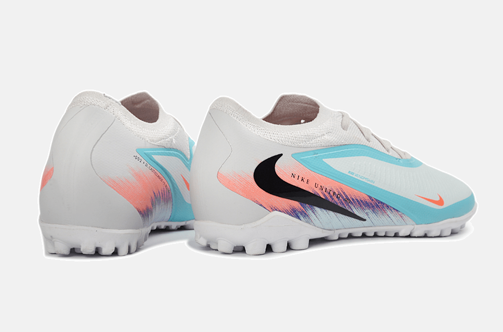 Chuteira Nike Phantom 6 Elite TF - Rosa, Azul e Branca - United 02 Pack - Tevo Sports SPORT*