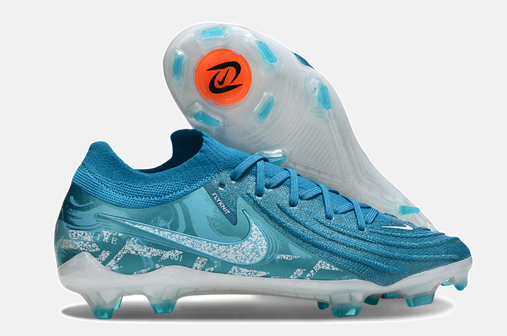 Chuteira Nike Phantom GX II Edição Especial FG - Azul e Turquesa - imagem 8