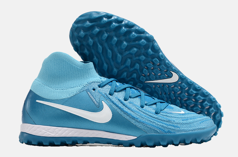 Chuteira Nike Phantom Luna TF - Azul e Branca - imagem 8
