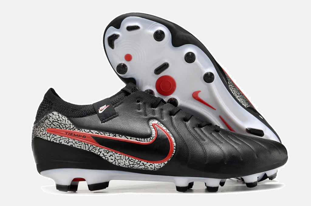 Chuteira Nike Tiempo Legend 10 FG - Preto e Vermelho - imagem 8