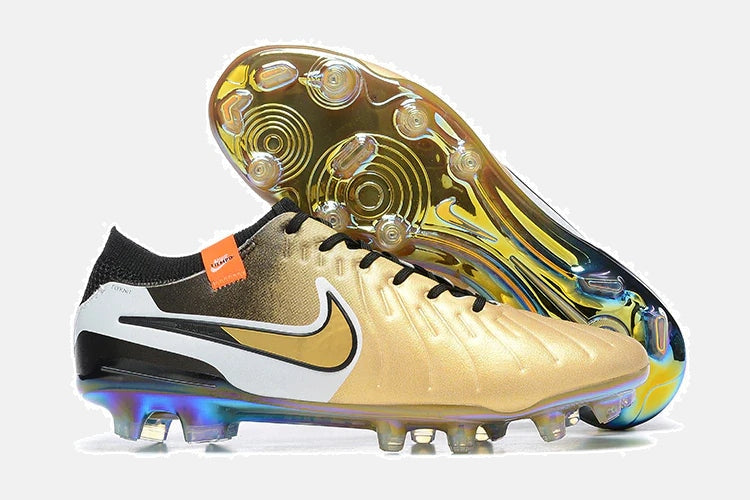 Chuteira Nike Tiempo Legend 10 FG - Dourada - Edição Especial - imagem 9