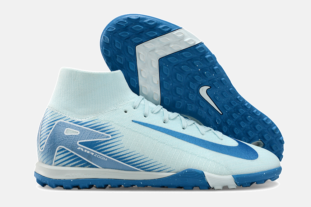 Chuteira Society Nike Air Zoom Mercurial Superfly 10 Elite TF - Azul - imagem 7