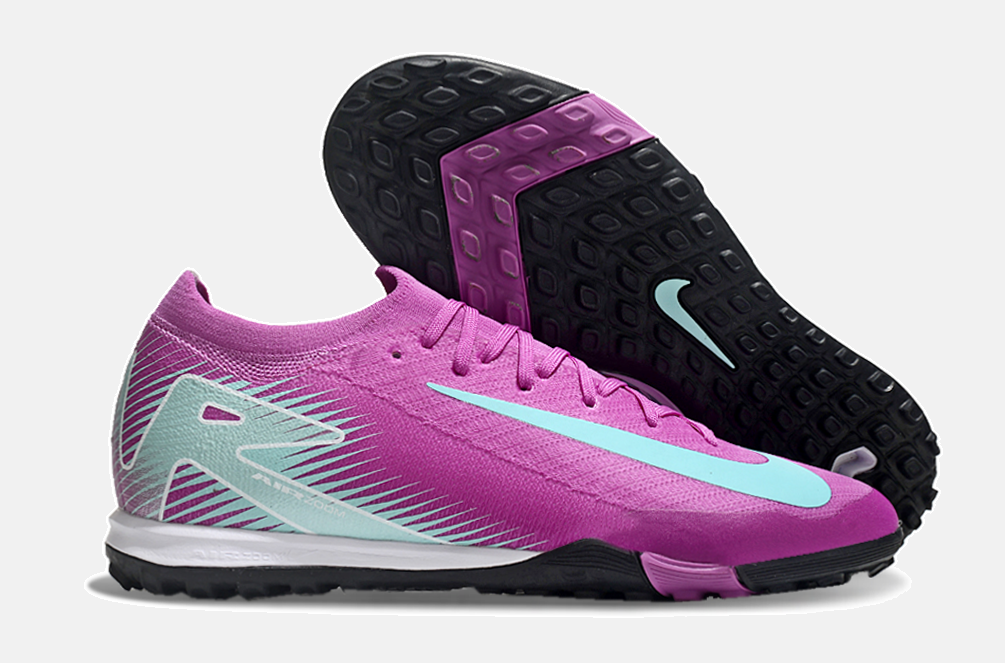 Chuteira Society Nike Air Zoom Mercurial Vapor 16 Elite TF - Roxa e Azul - imagem 8