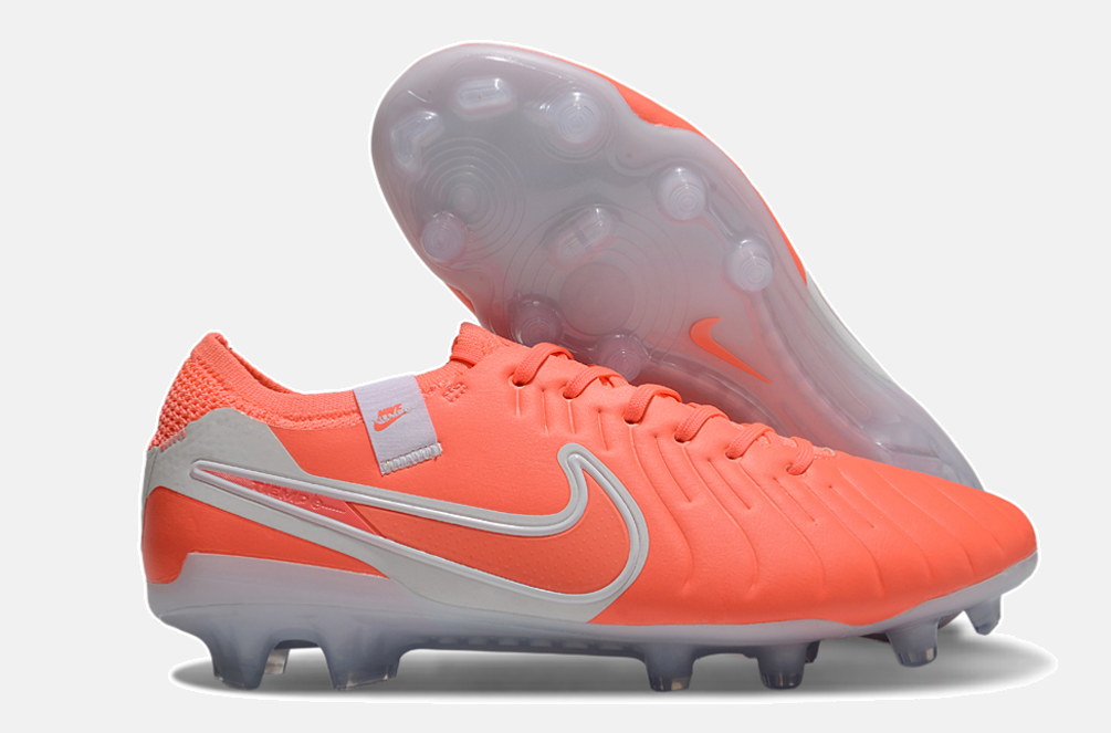 Nike Tiempo Legend 10 FG - Laranja e Branca - Pack Mad Energy - imagem 8