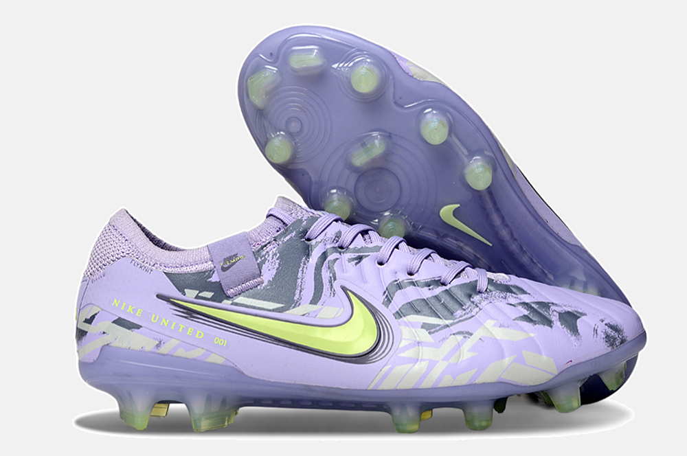 Nike Tiempo Legend 10 FG - Roxa e Verde - Pack United - imagem 8