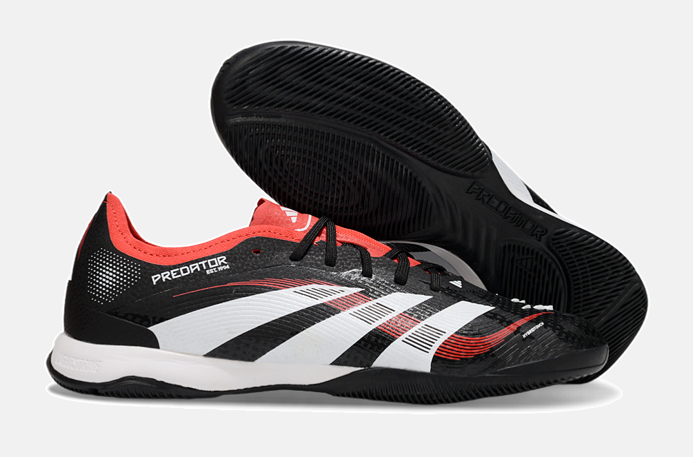 Tênis Futsal Adidas Predator Elite Fold-Over Tongue IC - Preta, Branca e Laranja - imagem 8