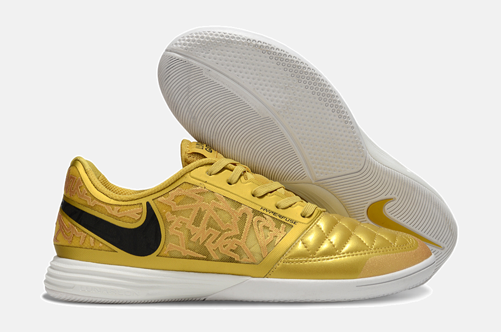 Tênis Futsal Nike Lunar Gato IC - Dourada - imagem 8