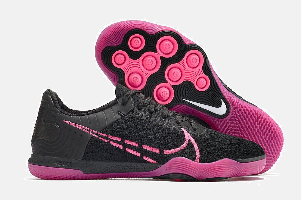 Tênis Futsal Nike React Gato IC - Preta e Rosa - imagem 8