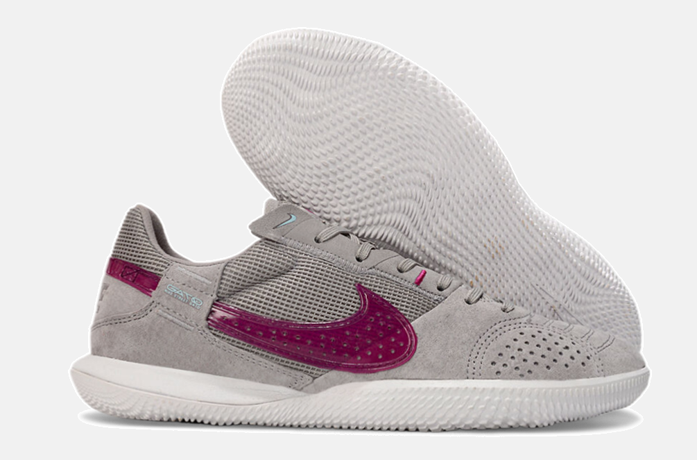 Tênis Futsal Nike Street Gato IC - Cinza e Vinho - imagem 8
