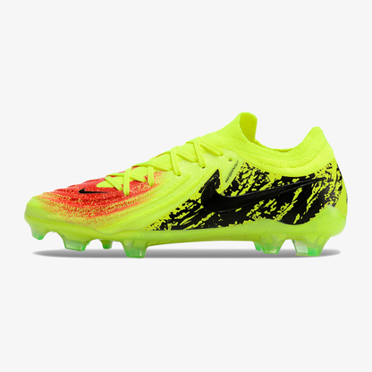 Chuteira Nike Phantom GX II Edição Especial Haaland FG - Verde, Preta e Vermelha - vista frontal