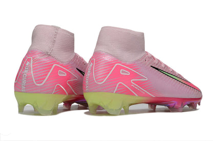 Chuteira Nike Air Zoom Mercurial Superfly 10 Elite FG - Rosa e Verde - imagem 7
