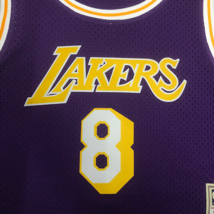 Regata Cropped Los Angeles Lakers Mitchell & Ness Hardwood Classics Roxa - imagem 4