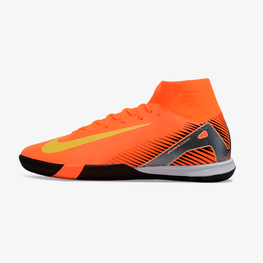 Chuteira Nike Air Zoom Mercurial Superfly 10 Elite  IC - Laranja - vista frontal