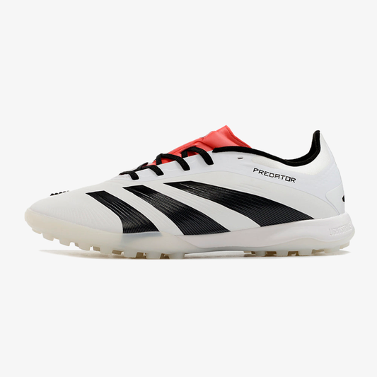 Chuteira Society Adidas Predator Elite 24 TF - Branca e Preta - vista frontal