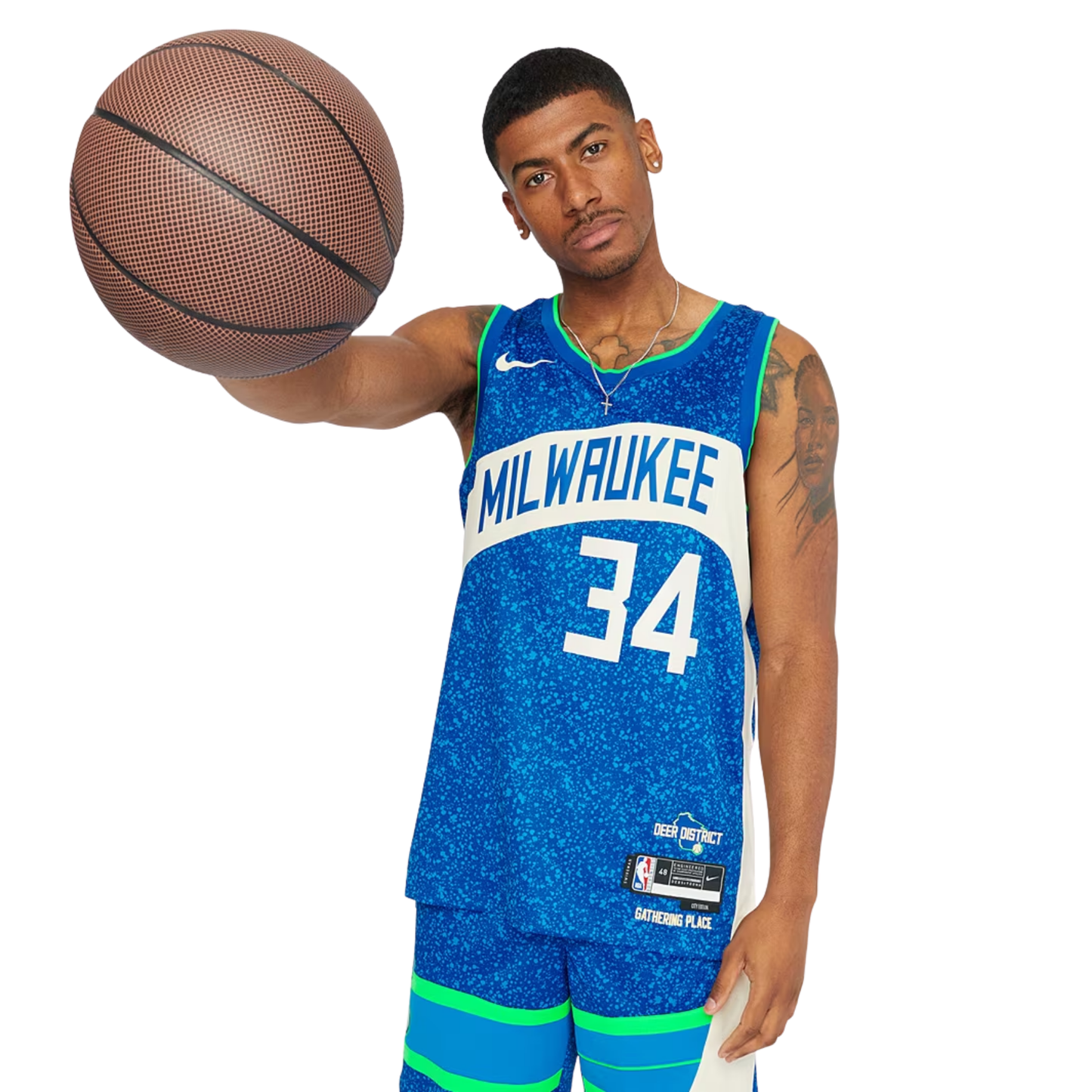 Camisa Regata Nike NBA Milwaukee Bucks City Edition 2023/24 - imagem 4