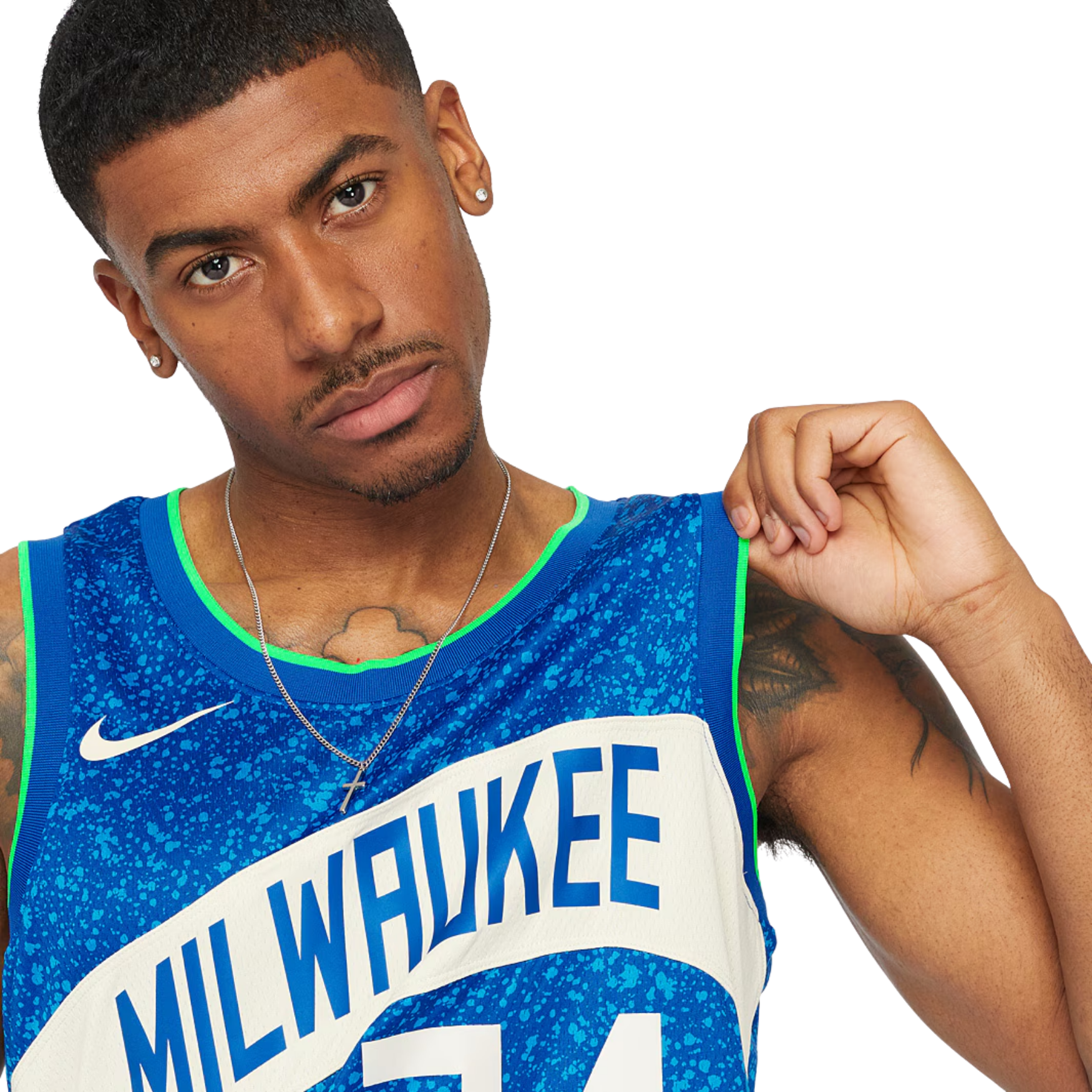 Camisa Regata Nike NBA Milwaukee Bucks City Edition 2023/24 - imagem 6
