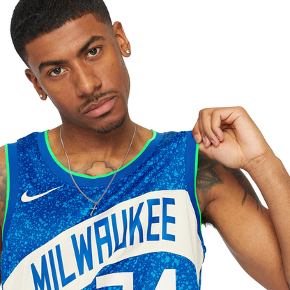 Camisa Regata Nike NBA Milwaukee Bucks City Edition 2023/24 - imagem 6