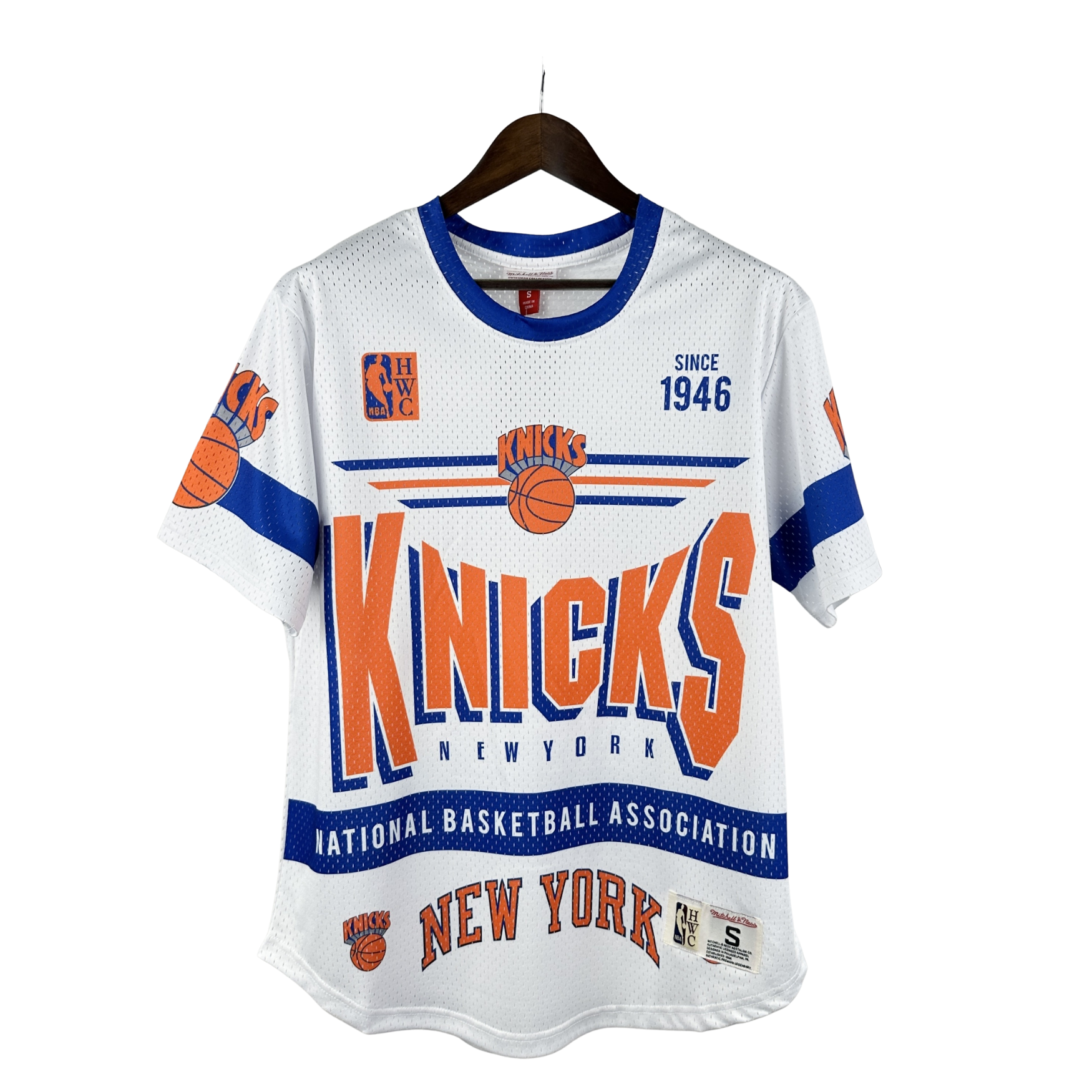 Camisa NBA New York Knicks Mitchell & Ness Hardwood Classics Vintage - imagem 1