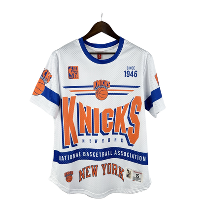 Camisa NBA New York Knicks Mitchell & Ness Hardwood Classics Vintage - imagem 1