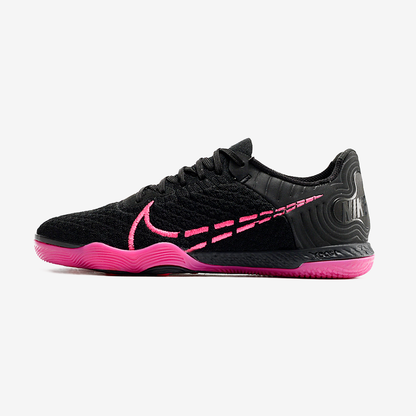 Tênis Futsal Nike React Gato IC - Preta e Rosa - vista frontal