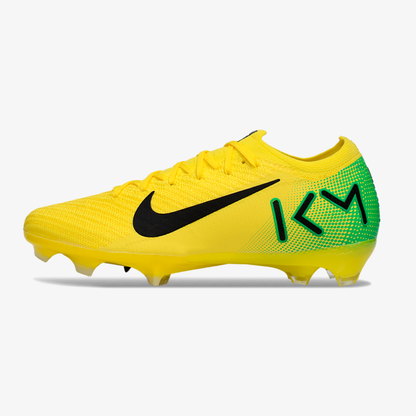 Chuteira Nike Mercurial Vapor 16 Killian Mbappe FG - Amarela e Verde - vista frontal