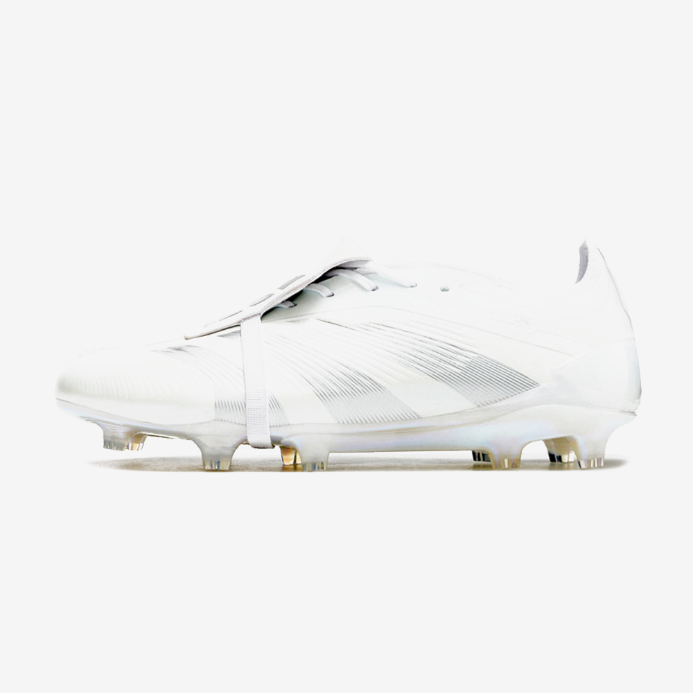 Chuteira Adidas Predator Elite Tongue FG - Branca - vista frontal