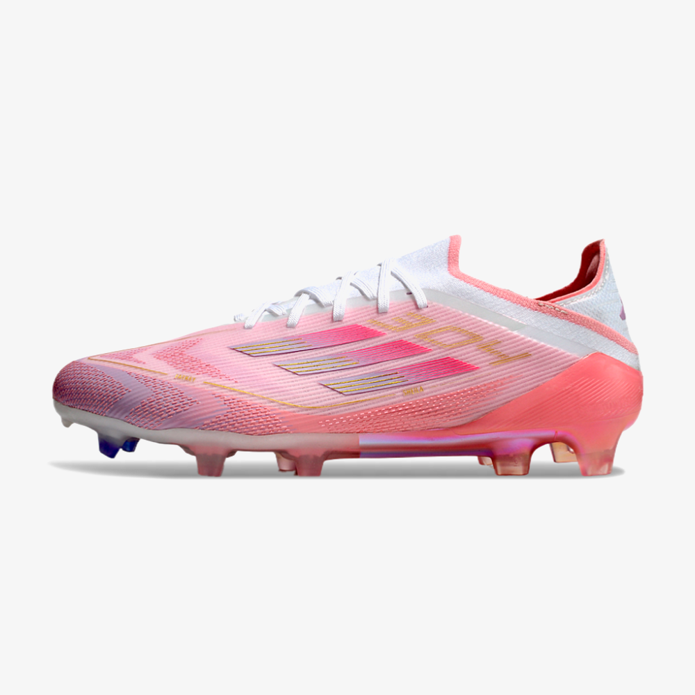 Chuteira Adidas F50.1 YAMAL FG Bege - vista frontal