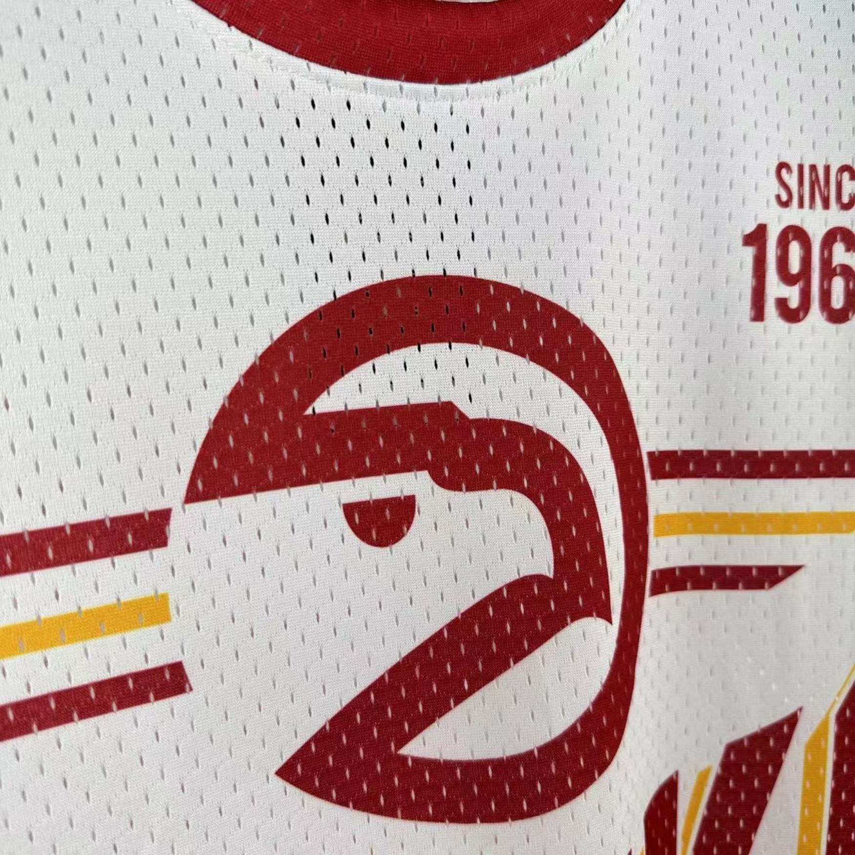 Camisa NBA Atlanta Hawks Mitchell & Ness Hardwood Classics Vintage - imagem 12
