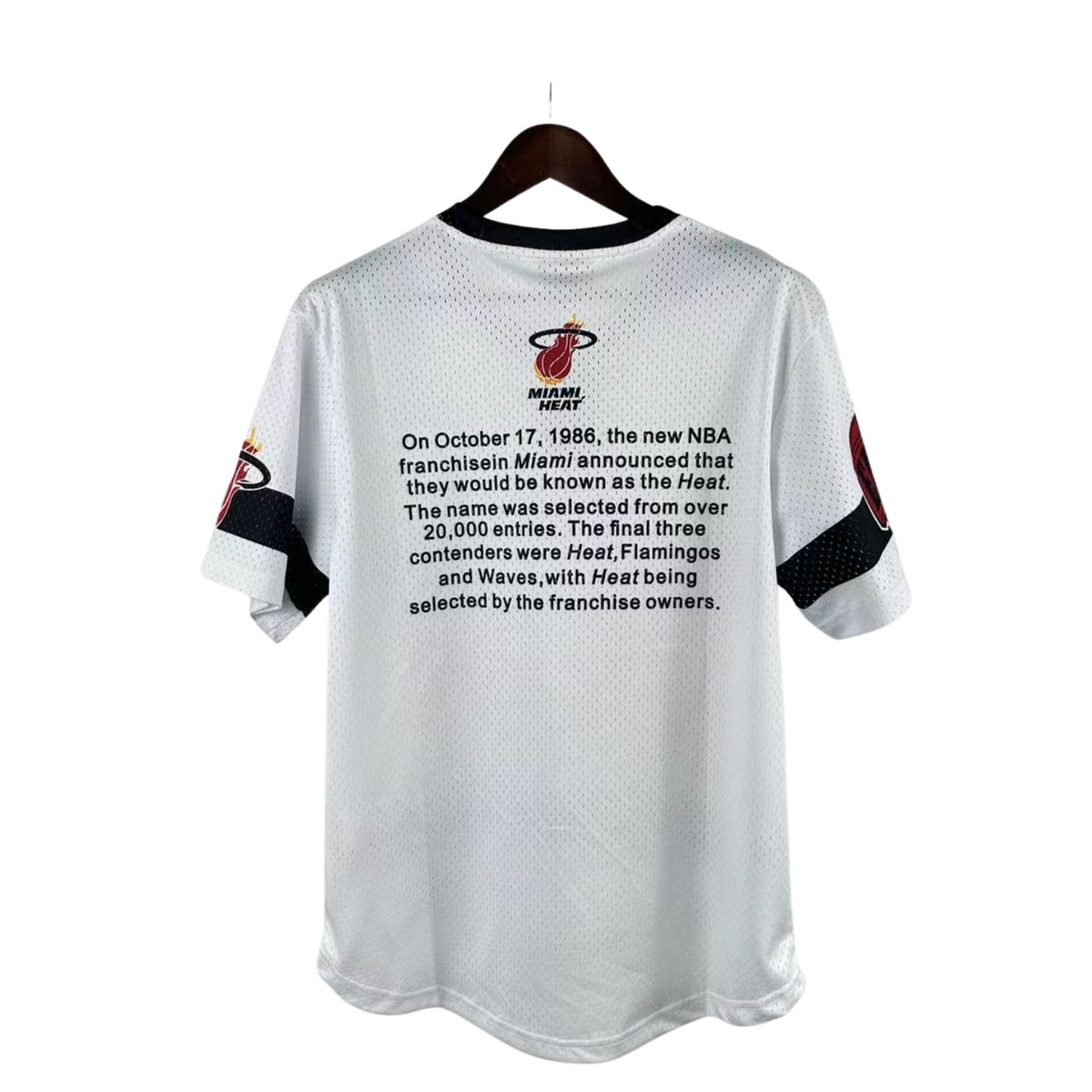 Camisa NBA Miami Heat Mitchell & Ness Hardwood Classics Vintage - imagem 2