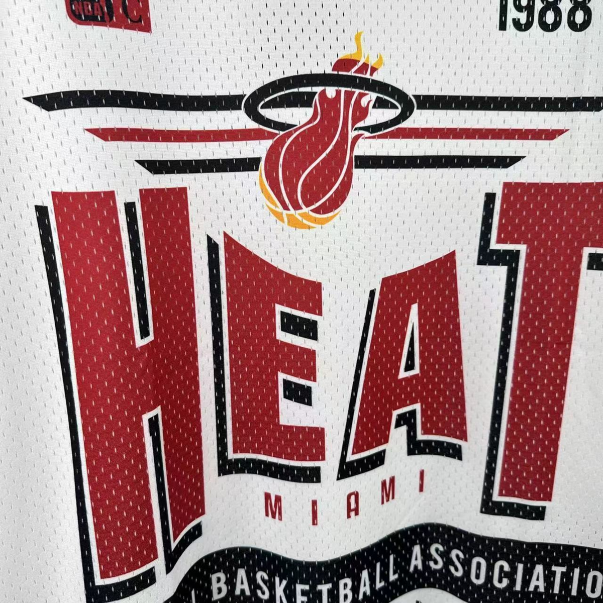 Camisa NBA Miami Heat Mitchell & Ness Hardwood Classics Vintage - imagem 7