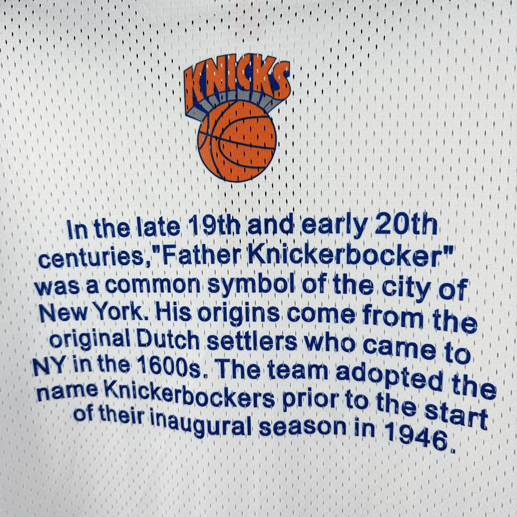 Camisa NBA New York Knicks Mitchell & Ness Hardwood Classics Vintage - imagem 4