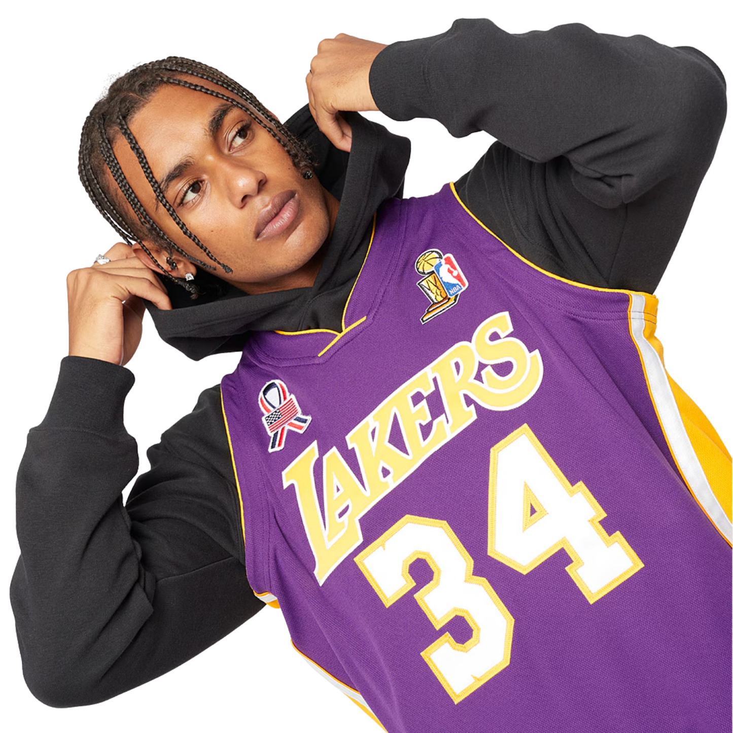 Camisa Regata NBA Los Angeles Lakers Mitchell & Ness 2001/02 - imagem 6