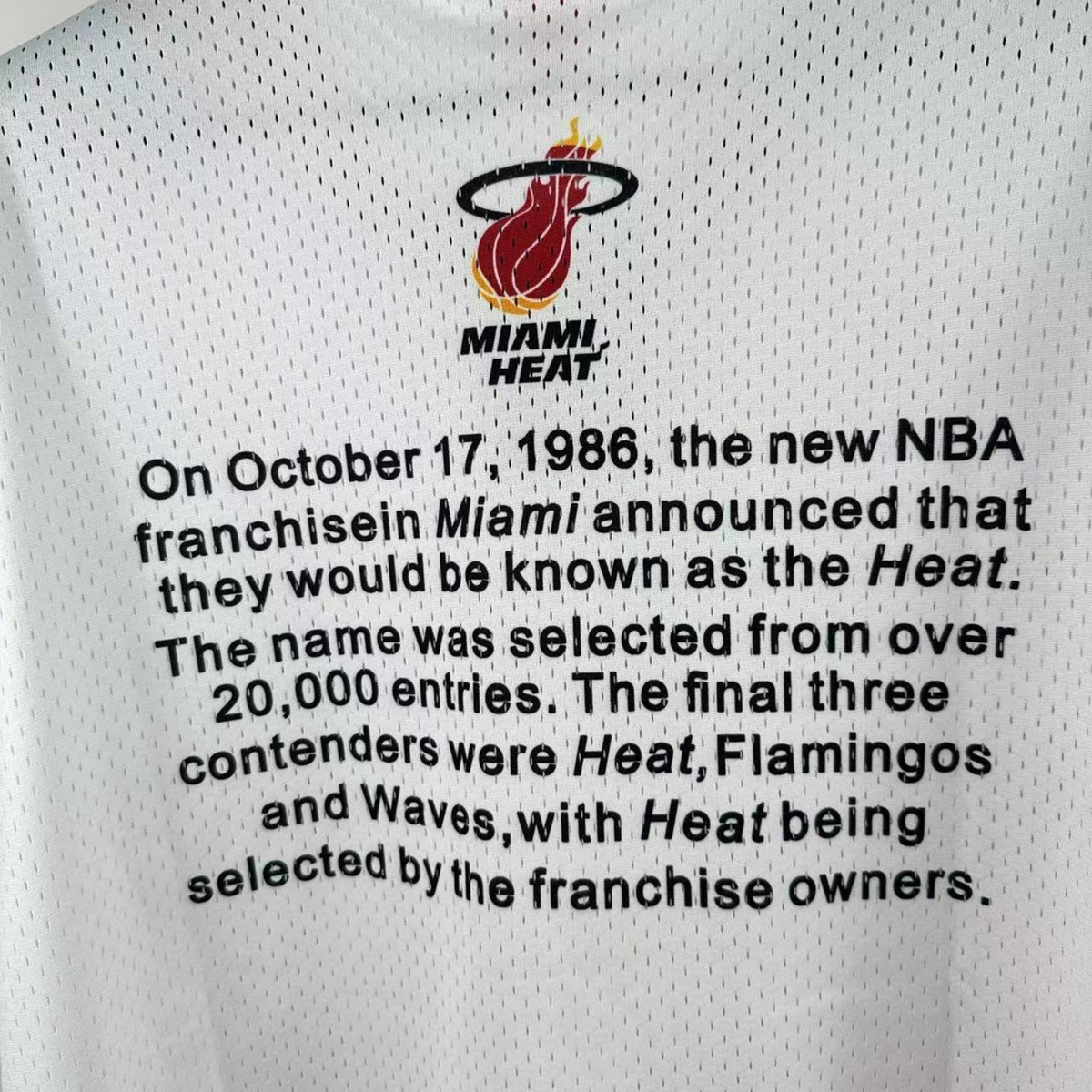 Camisa NBA Miami Heat Mitchell & Ness Hardwood Classics Vintage - imagem 14
